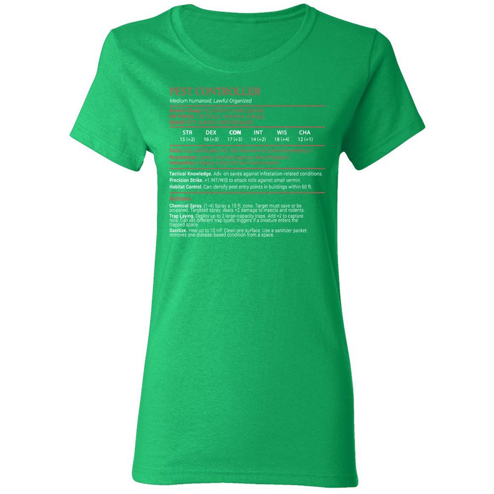 Pest Controller Stats Block - Irish Green - 7