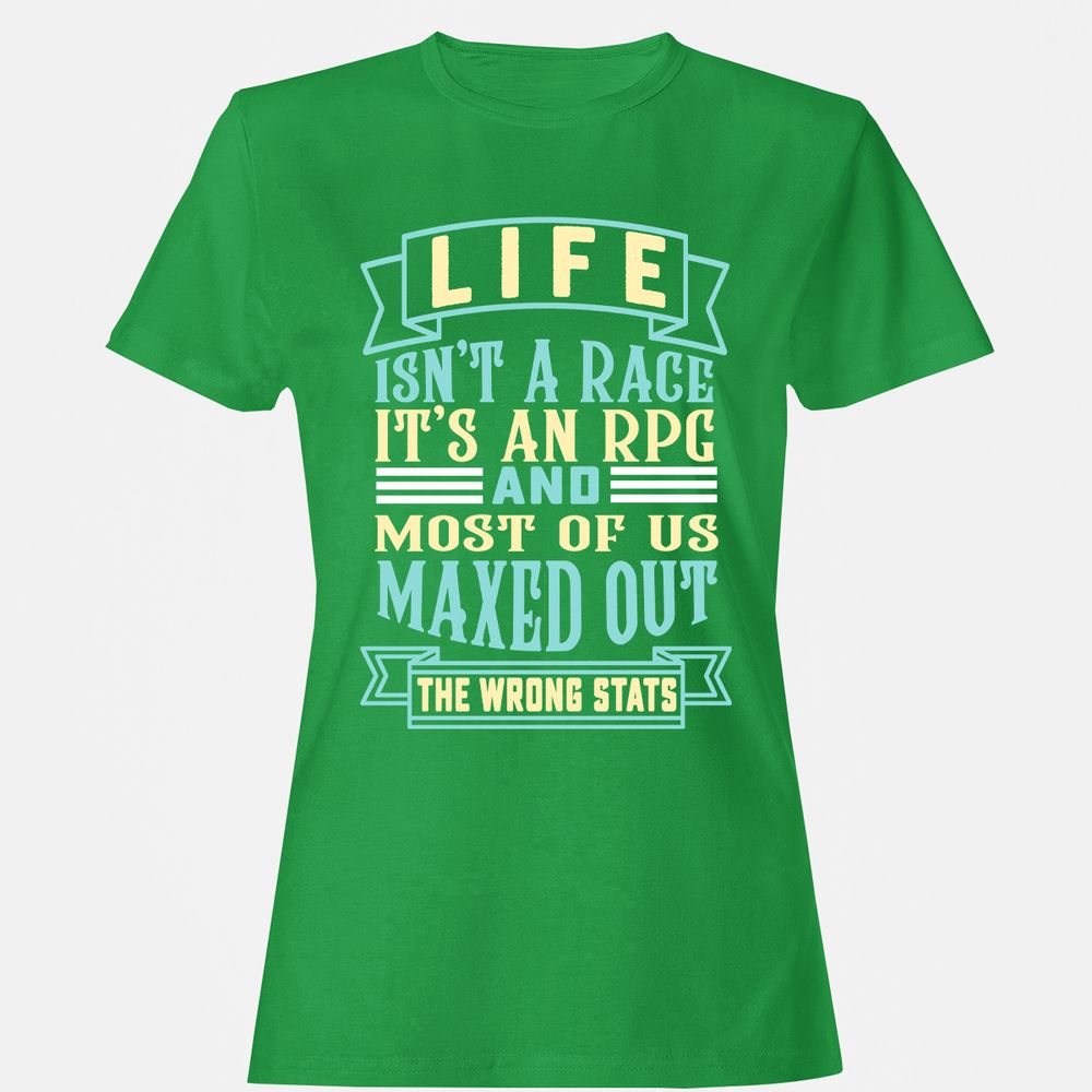Life Is A RPG Women's T-Shirt - Irish Green - 7
