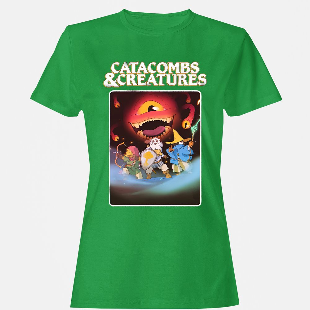 Catacombs & Creatures Women's T-Shirt - Irish Green - 7