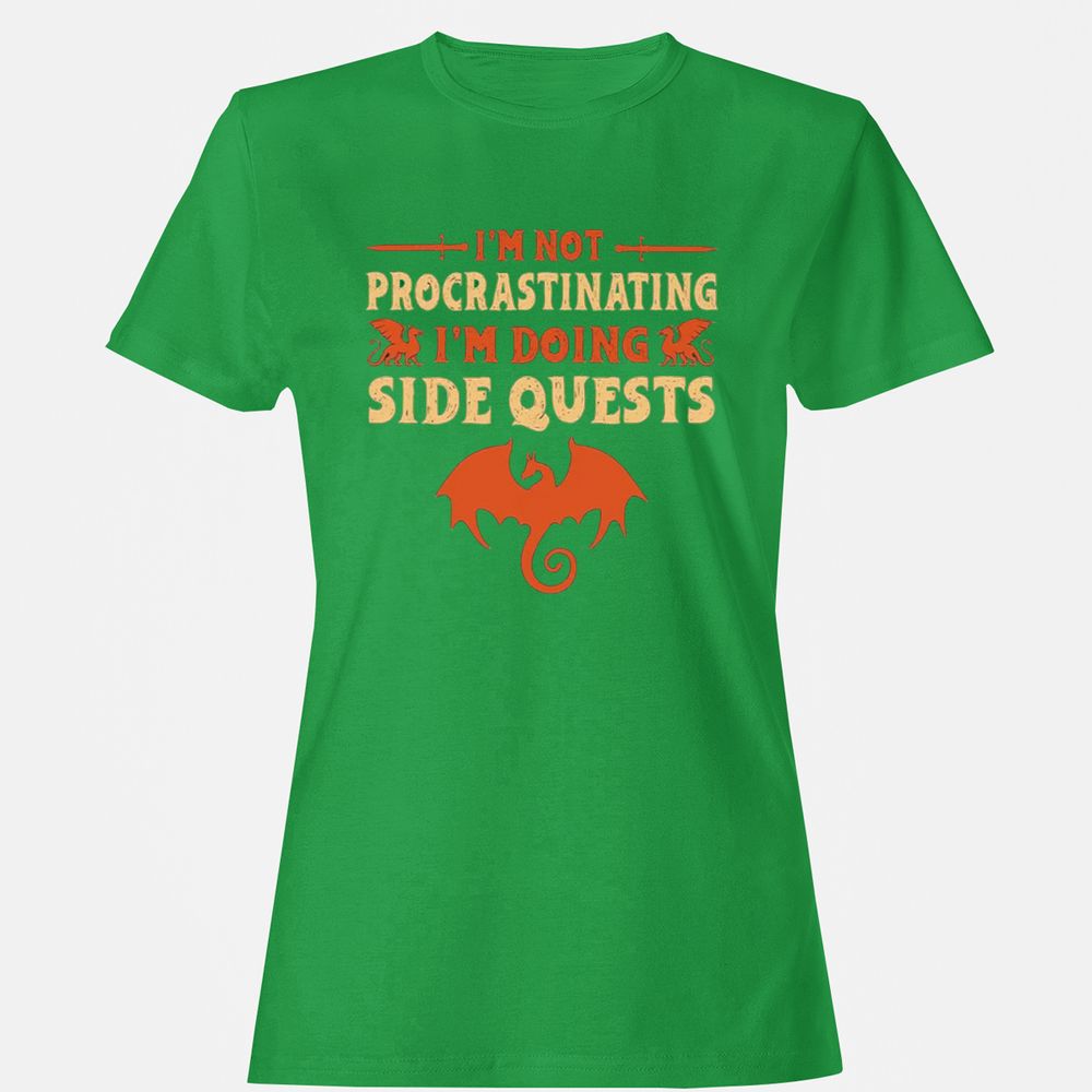 I'm Doing Side Quests Women's T-Shirt - Irish Green - 7