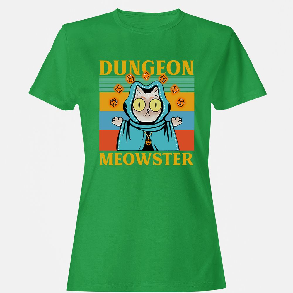 Dungeon Meowster Women's T-Shirt - Irish Green - 7