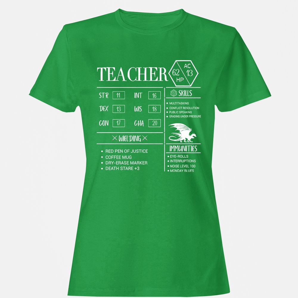 Teacher New Women's T-Shirt - Irish Green - 7