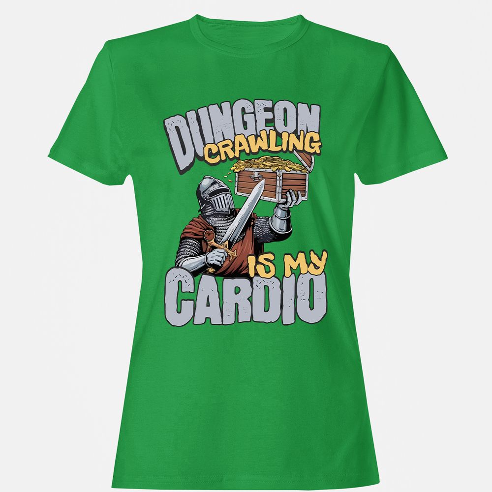 Dungeon Crawling Is My Cardio Women's T-Shirt - Irish Green - 7
