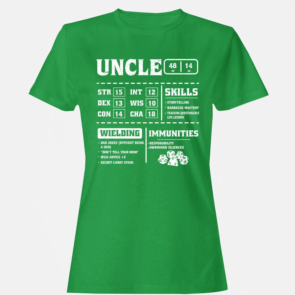 Uncle Stats Women's T-Shirt - Irish Green - 7