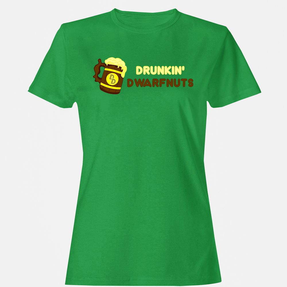 Drunkin' Dwartnuts Women's T-Shirt - Irish Green - 7