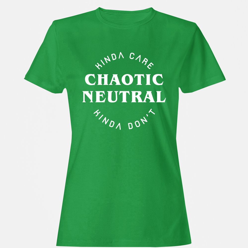 Chaotic Neutral Women's T-Shirt - Irish Green - 7