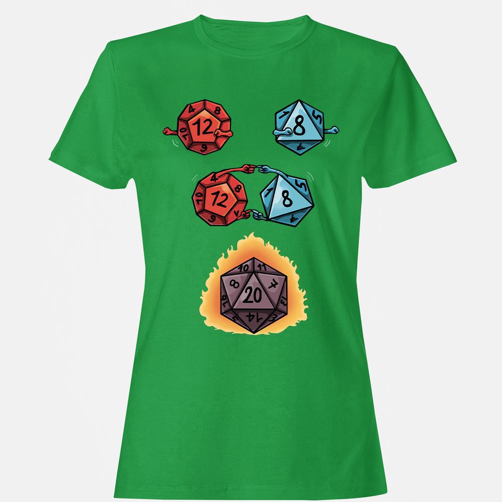 Dice Fusion RPG Women's T-Shirt - Irish Green - 7