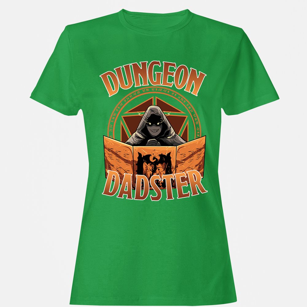 Dungeon Dadster Women's T-Shirt - Irish Green - 7