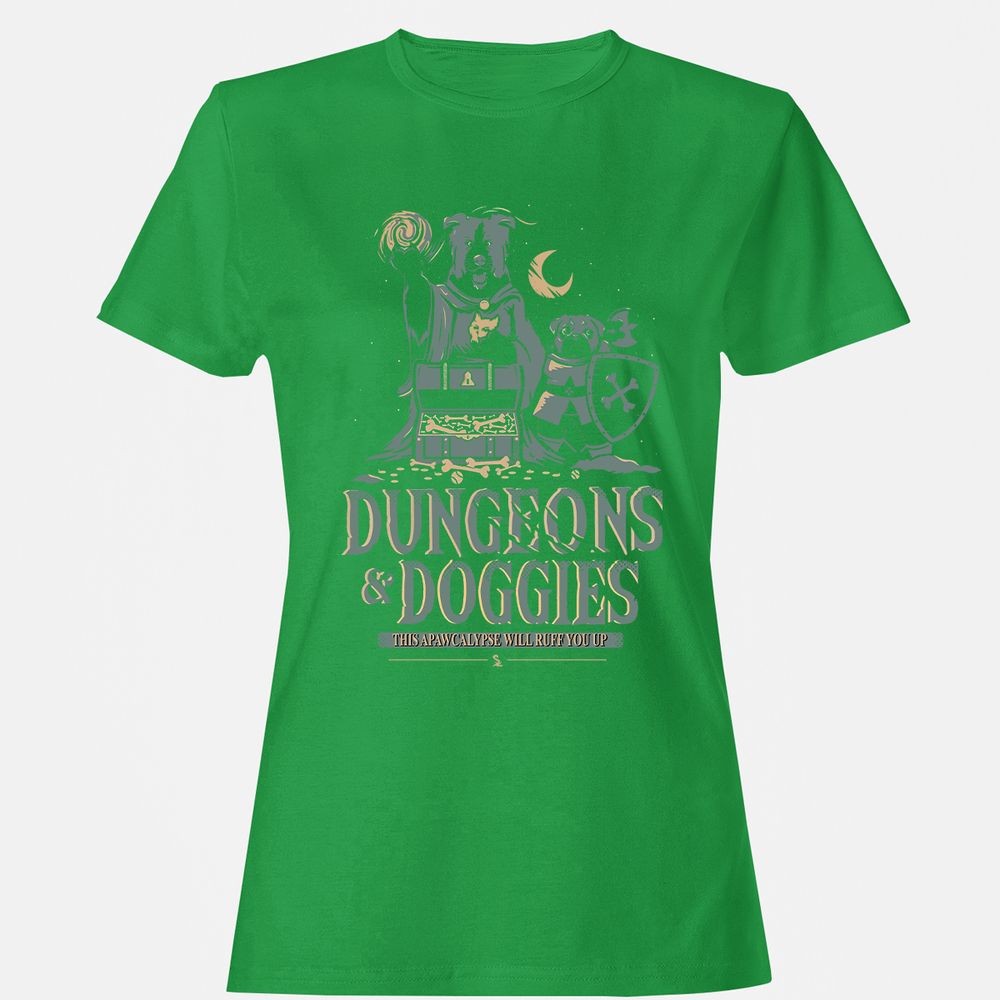 Dungeons & Doggies Women's T-Shirt - Irish Green - 7