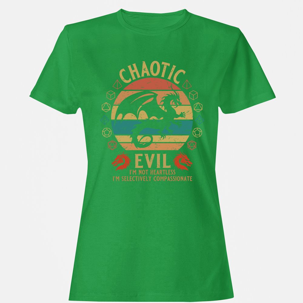 Chaotic Evil Women's T-Shirt - Irish Green - 7