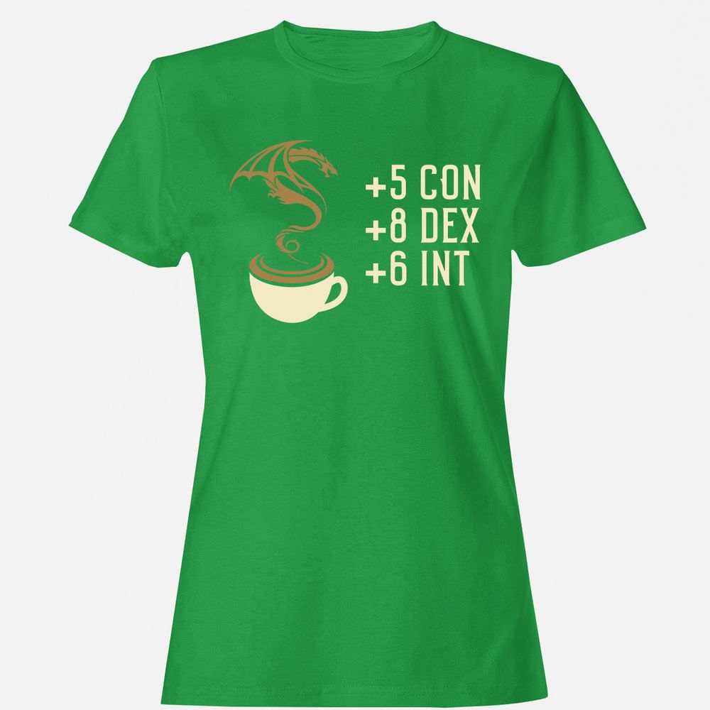Coffee Dragon Women's T-Shirt - Irish Green - 7