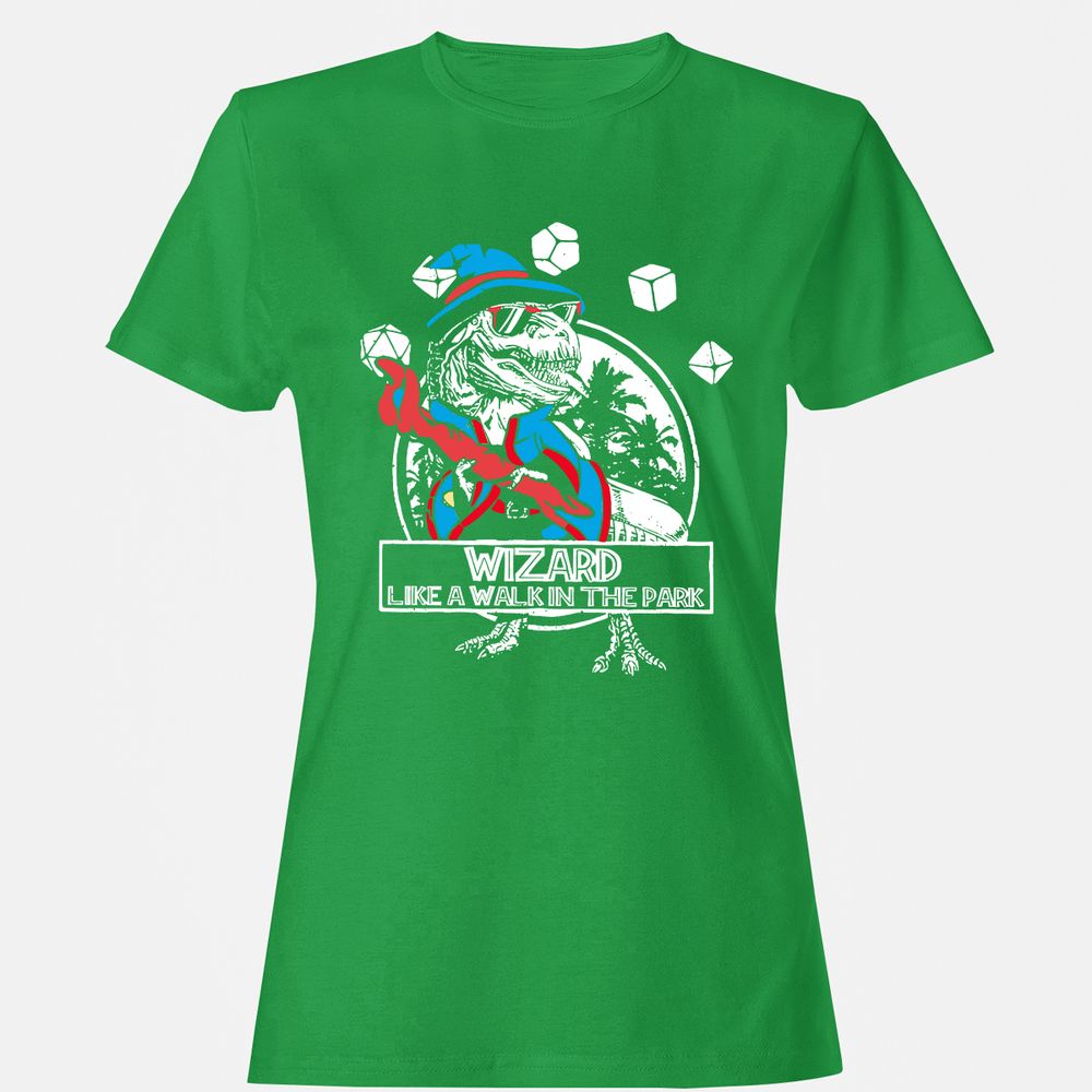 Wizard Like The Walk In The Park Women's T-Shirt - Irish Green - 7