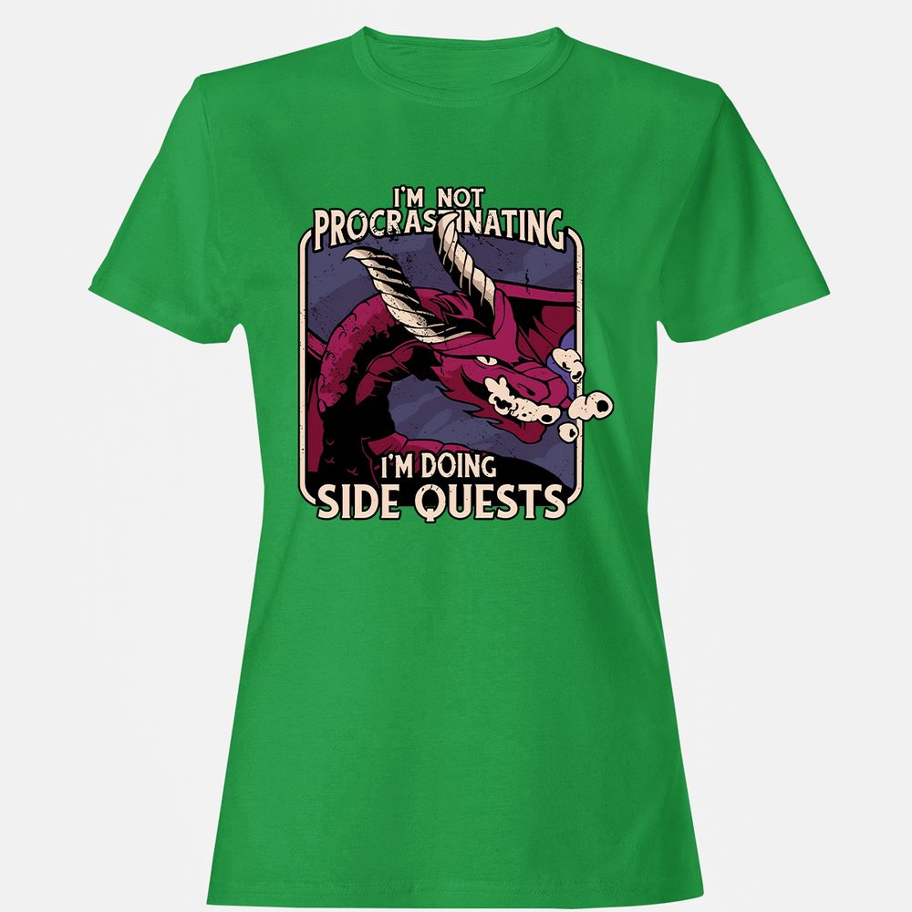 Doing Side Quests Women's T-Shirt - Irish Green - 7