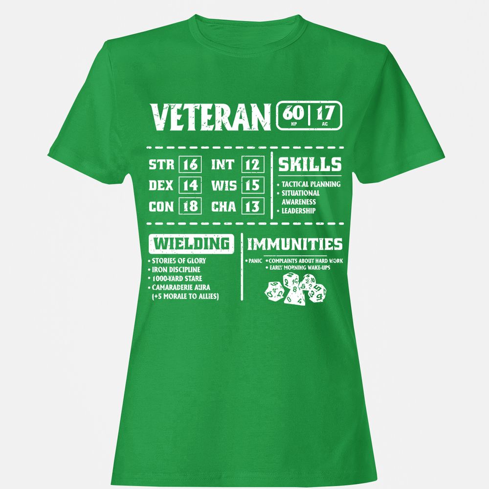 Veteran New Ver. Women's T-Shirt - Irish Green - 7