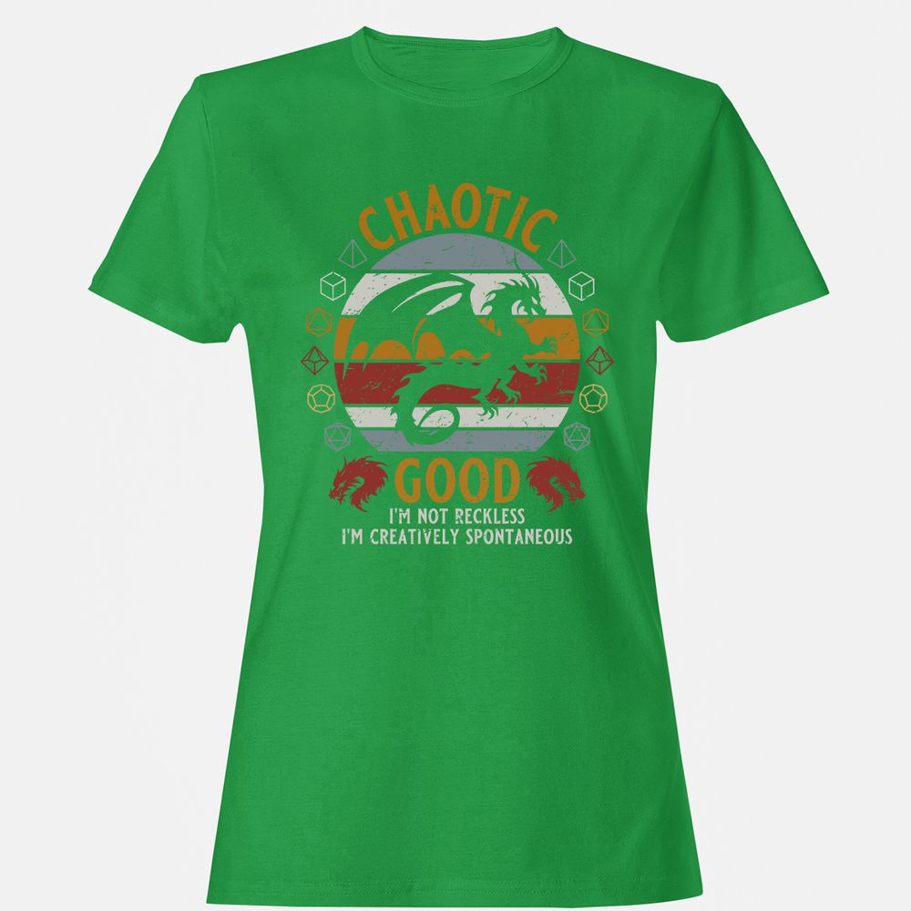 Chaotic Good Women's T-Shirt - Irish Green - 7