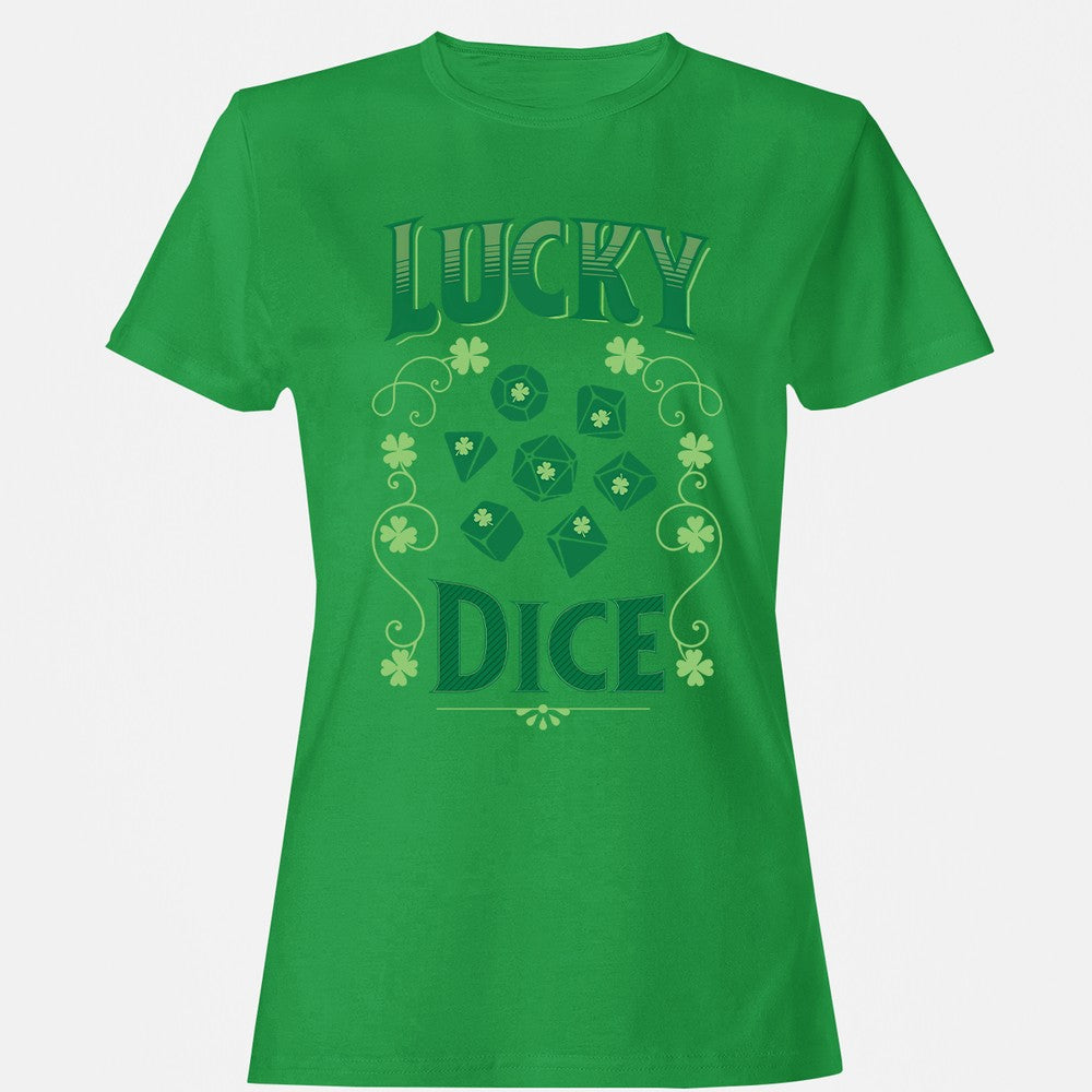 Lucky Dice Women's T-Shirt - Irish Green - 7