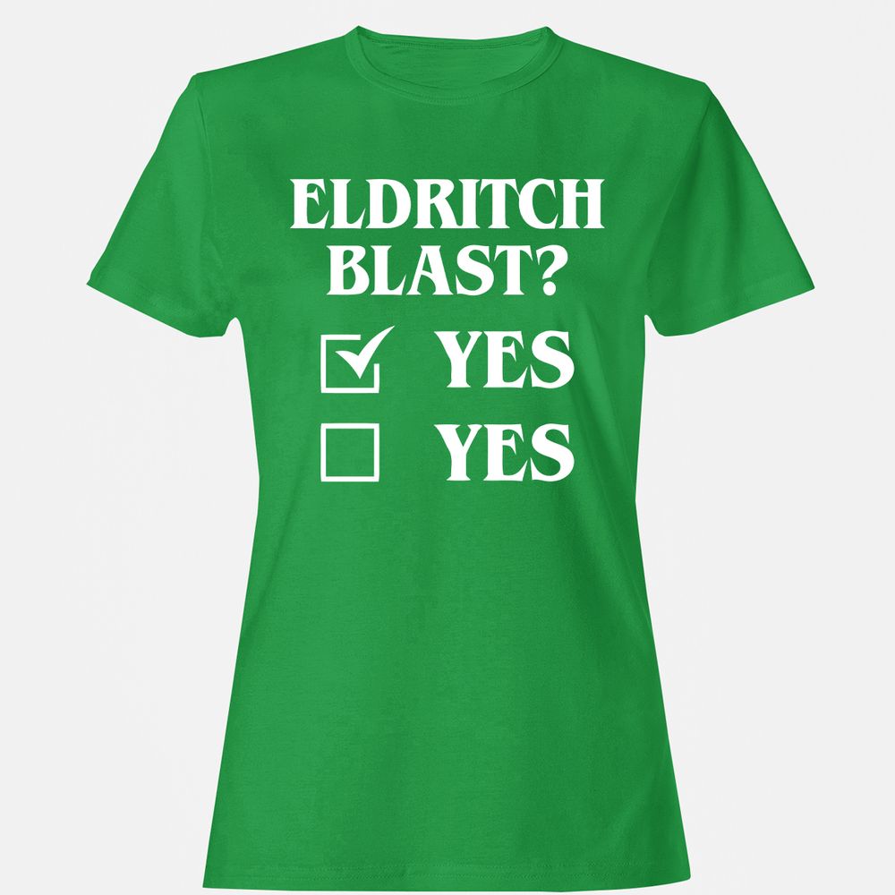 Eldritch Blast Yes Women's T-Shirt - Irish Green - 7