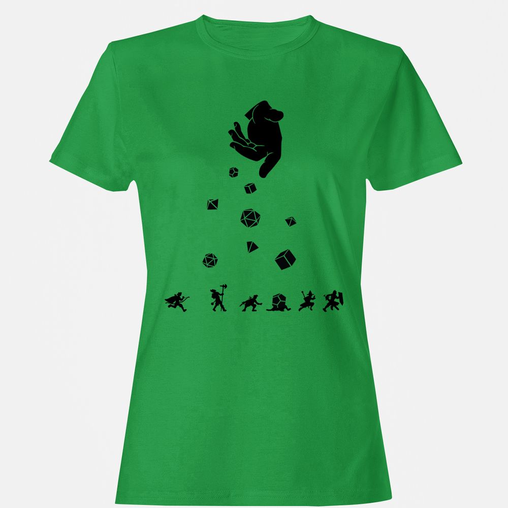 Rocks Fall, Everyone Dice Women's T-Shirt - Irish Green - 7
