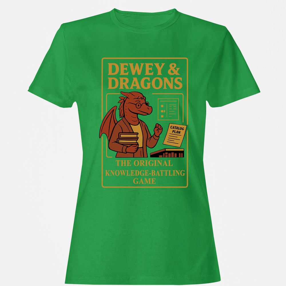 Dewey & Dragons Women's T-Shirt - Irish Green - 7