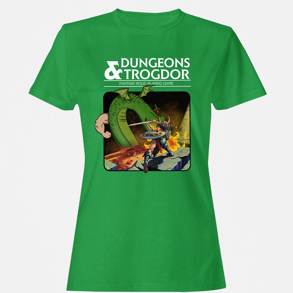 Trogdor Women's T-Shirt - Irish Green - 7
