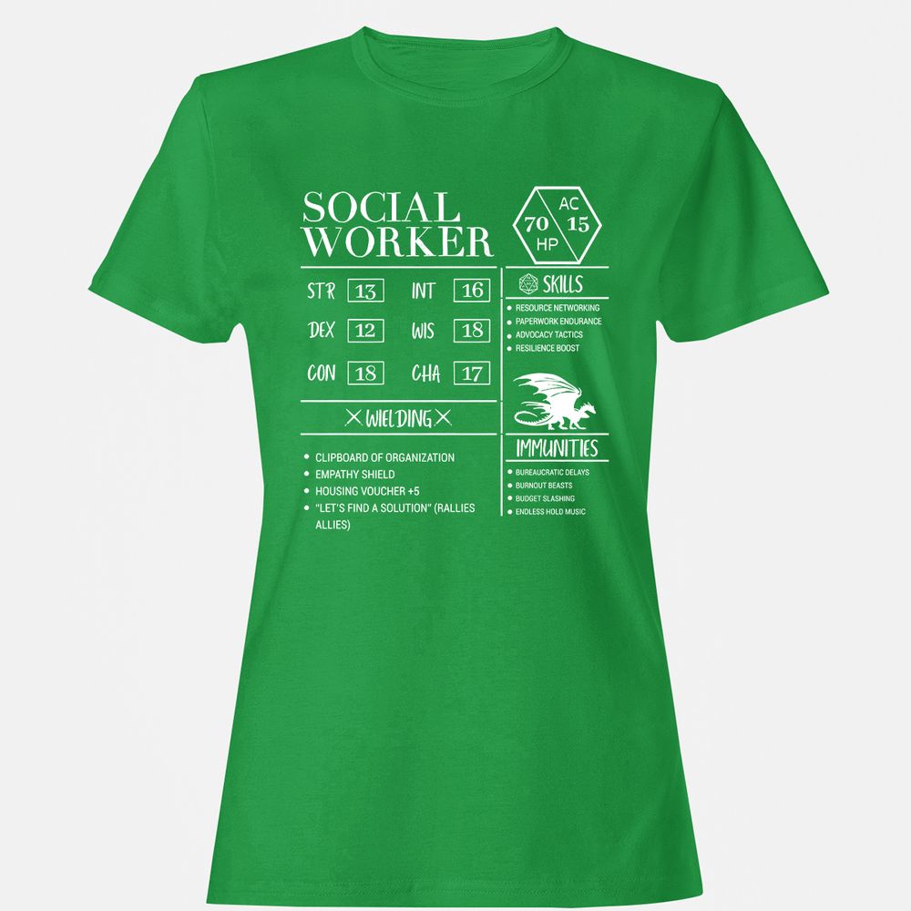 Social Worker New Women's T-Shirt - Irish Green - 7