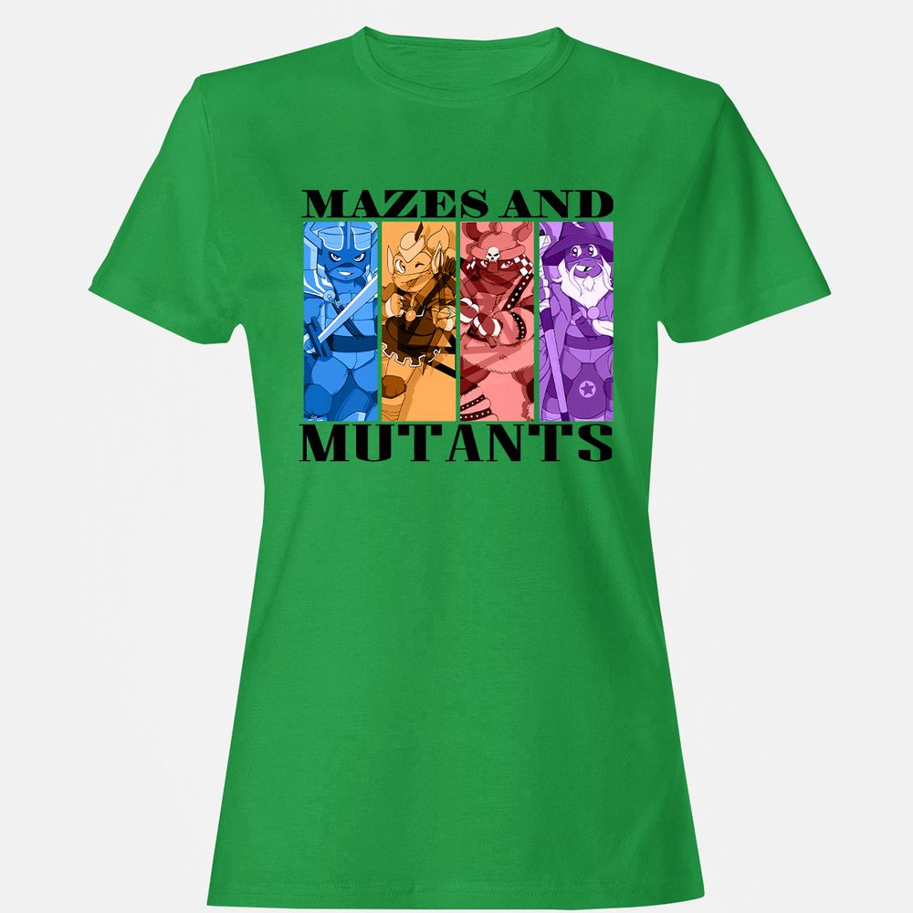 Mazes & Mutants Women's T-Shirt - Irish Green - 7