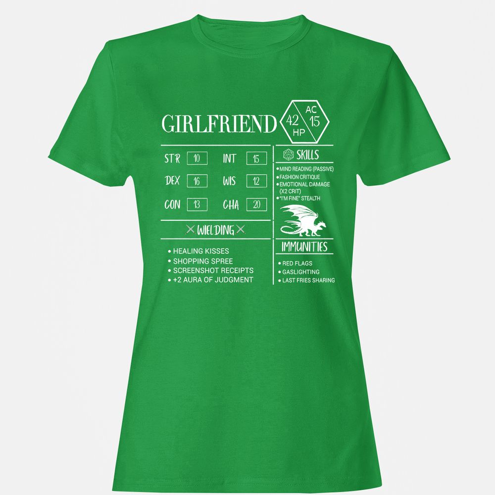 Girlfriend Stats Women's T-Shirt - Irish Green - 7