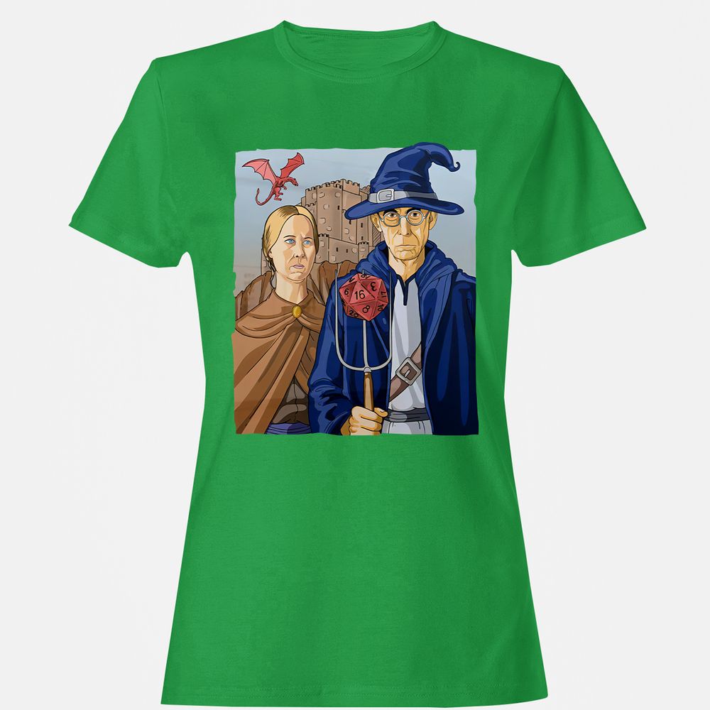 DnD Gothic Women's T-Shirt - Irish Green - 7