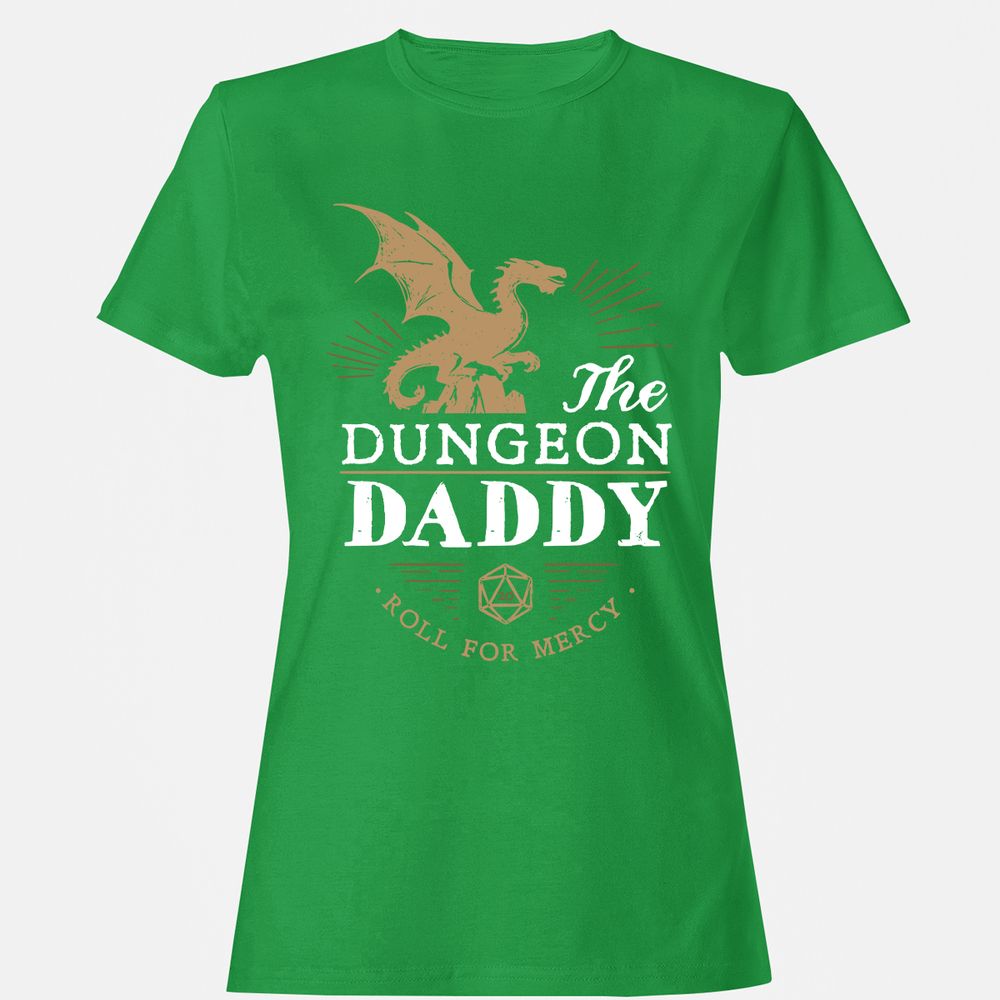 Dungeon Daddy Roll For Mercy Women's T-Shirt - Irish Green - 7