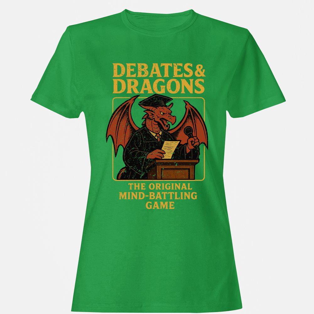 Debates & Dragons Women's T-Shirt - Irish Green - 7