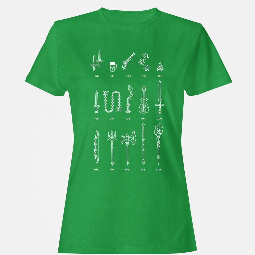 Damage Dealer RPG Women's T-Shirt - Irish Green - 7