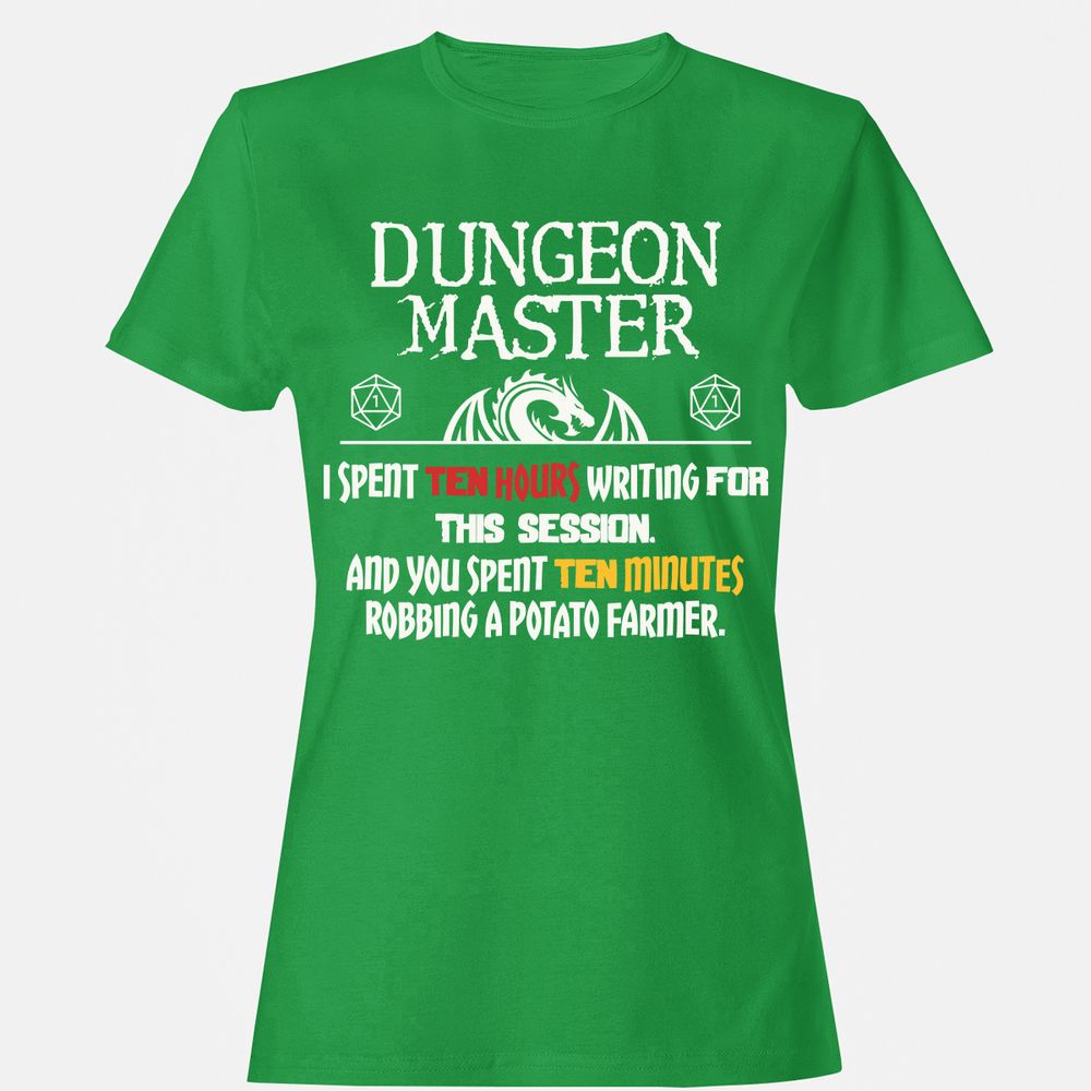 Dungeon Master Chaos Meme Women's T-Shirt - Irish Green - 7