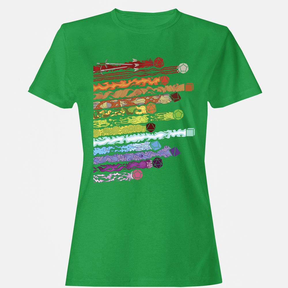 Damage Dices Women's T-Shirt - Irish Green - 7