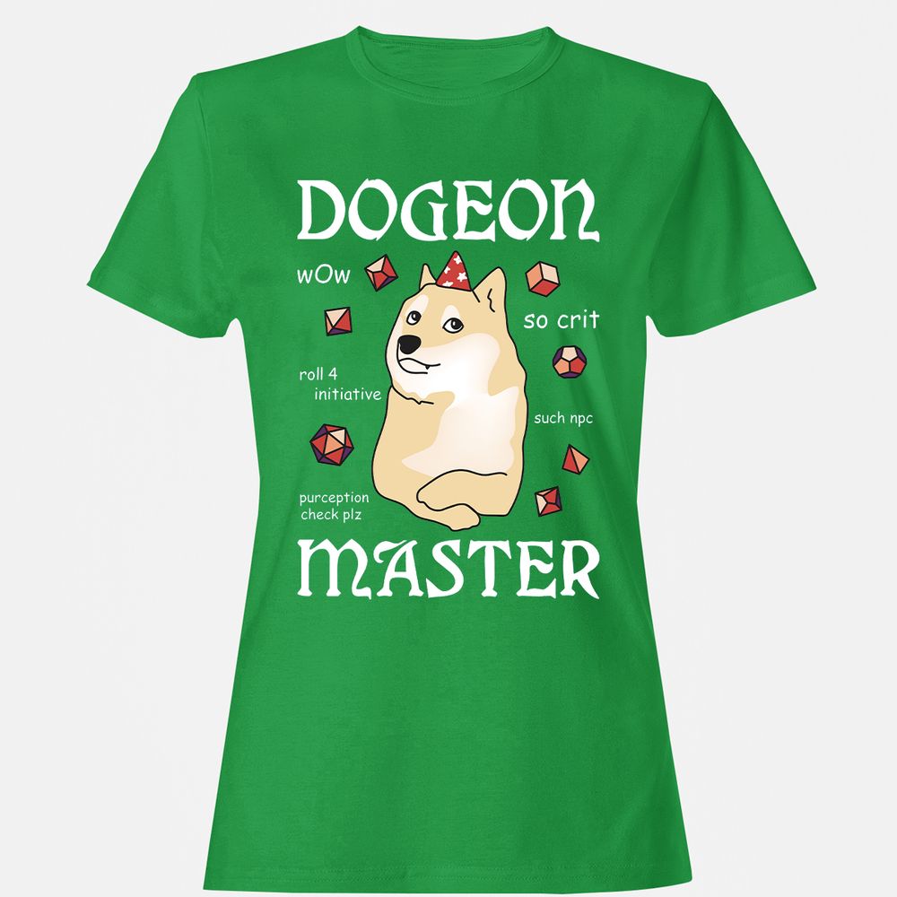 Dogeon Master Women's T-Shirt - Irish Green - 7
