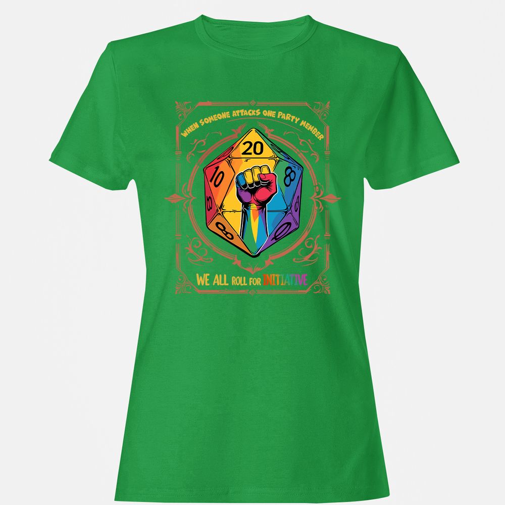 Roll For Initiative Women's T-Shirt - Irish Green - 7
