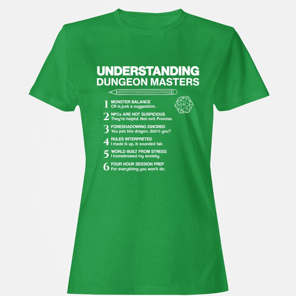 Understanding Dungeon Masters Women's T-Shirt - Irish Green - 7