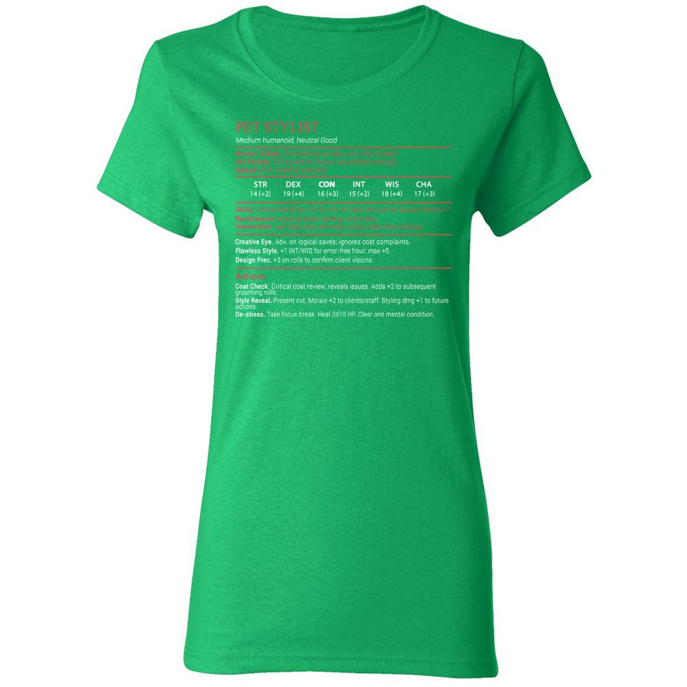 Pet Stylist Stats Block - Irish Green - 7