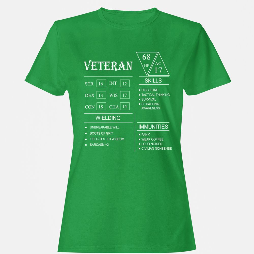 Veteran New Women's T-Shirt - Irish Green - 7