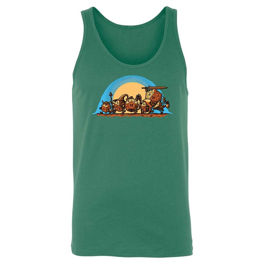 The Fellowship Of The Dice Unisex Jersey Tank - Kelly - 7