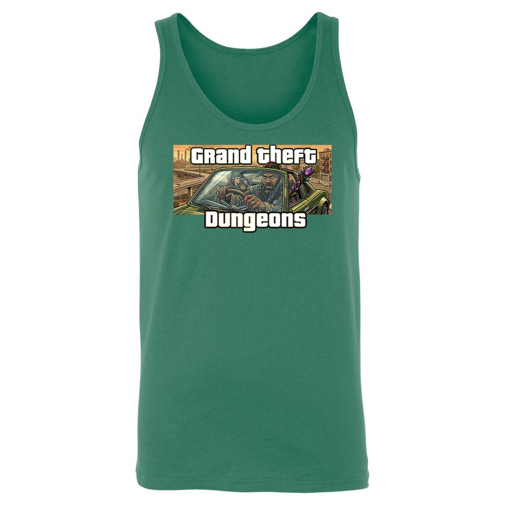 Grand Theft Dungeons Unisex Jersey Tank - Kelly - 7