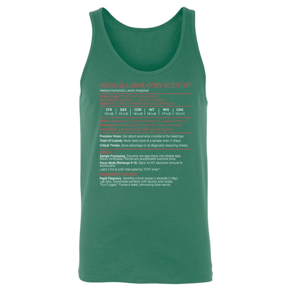 Medical Laboratory Scientist Stats Block - Kelly - 7