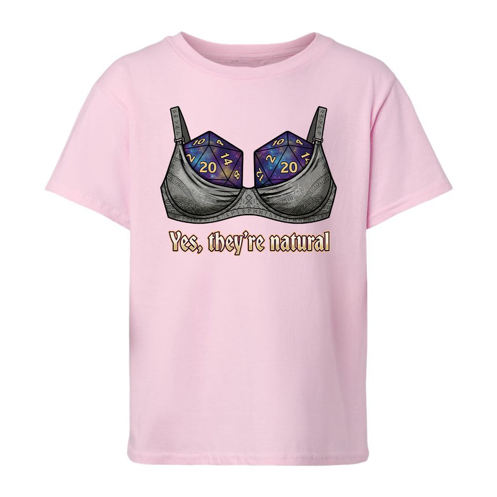 They Are Natural Nat20 Kids T-Shirt - Light Pink - 7