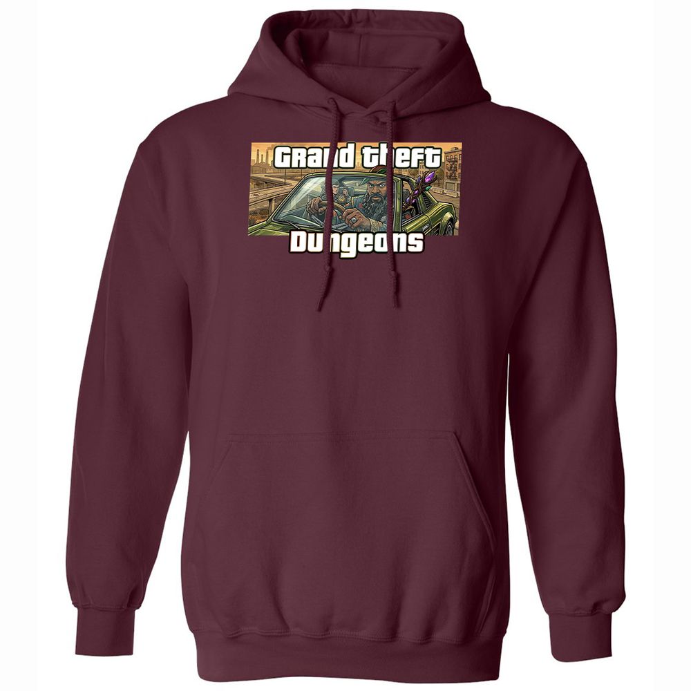 Grand Theft Dungeons Classic Unisex Hoodie - Maroon - 7