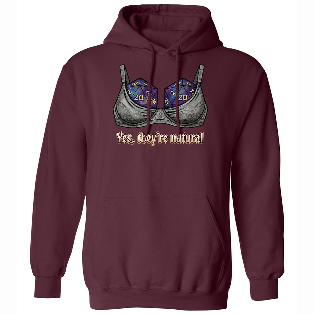 They Are Natural Nat20 Classic Unisex Hoodie - Maroon - 7