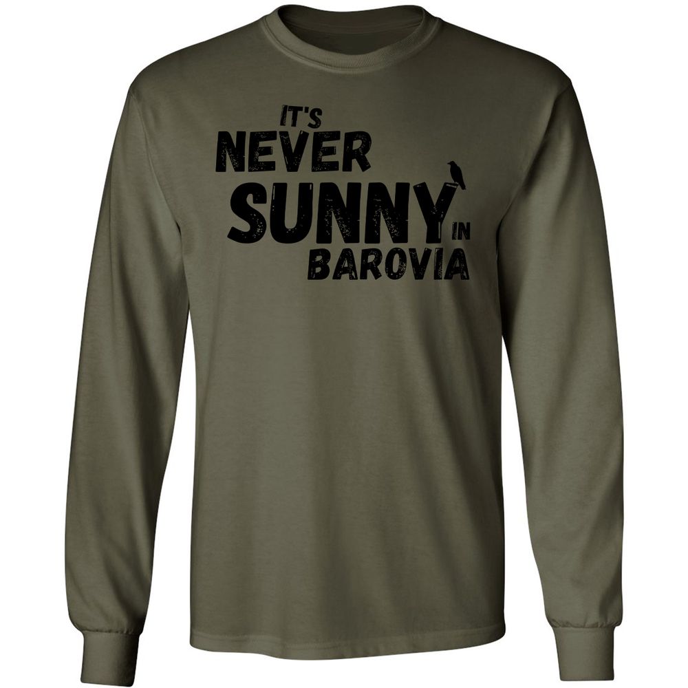 It's Never Sunny In Barovia Long Sleeve T-Shirt - Military Green - 7