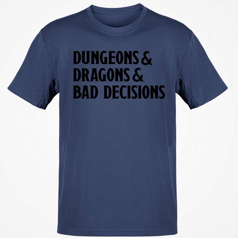 Bad Decisions Classic Unisex T-Shirt - Navy - 7