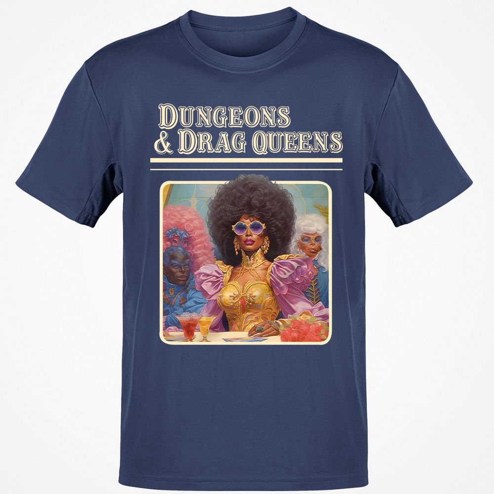 Dungeons & Drag Queens Classic Unisex T-Shirt - Navy - 7