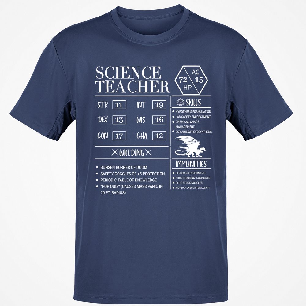 Science Teacher New Classic Unisex T-Shirt - Navy - 7