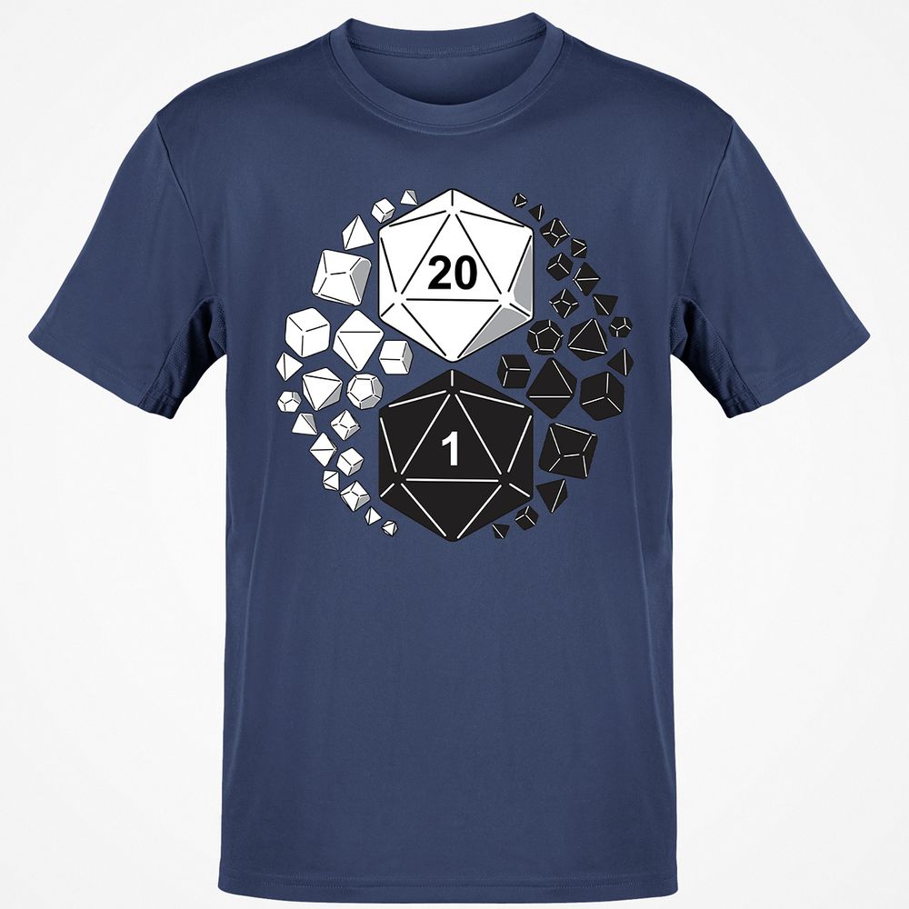 Gaming Yin Yang T-Shirt - Navy - 7