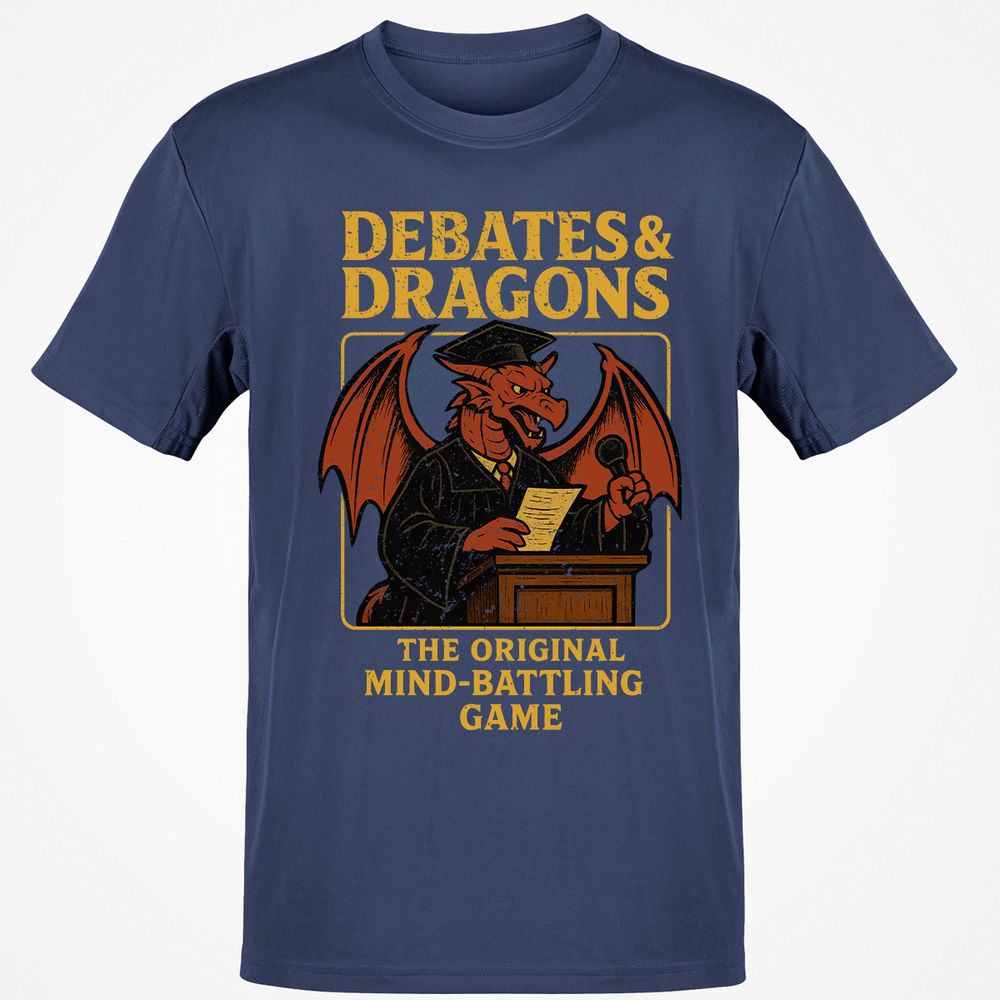 Debates & Dragons Classic Unisex T-Shirt - Navy - 7